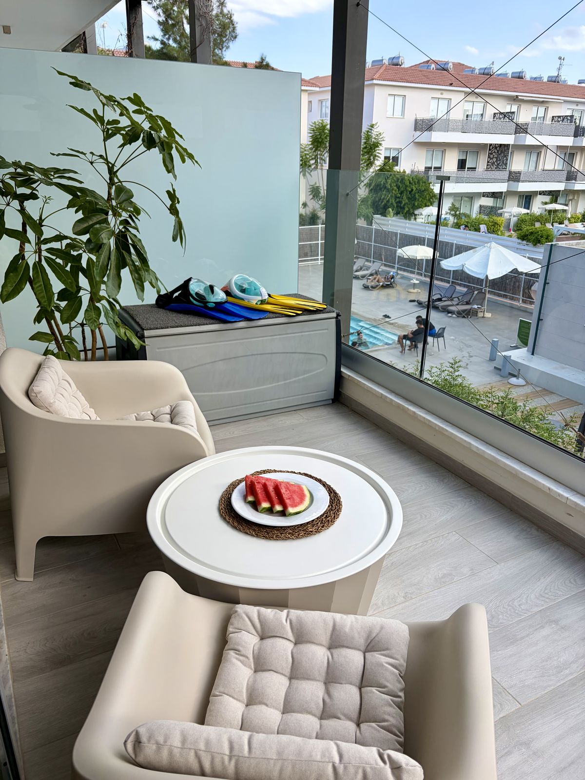 Balcony seating